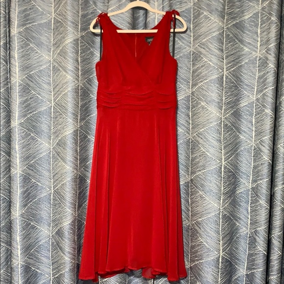 Dress Barn Red Midi Dress - Picture 1 of 7